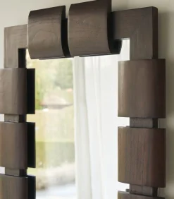 Clearance Spiegel in mindihout 85x67,5 cm Isaac Spiegels