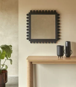 Discount Spiegel in mindihout 75x75 cm Luca Spiegels