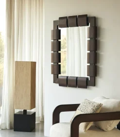 Best Spiegel in mindihout 100x80 cm Isaac Spiegels