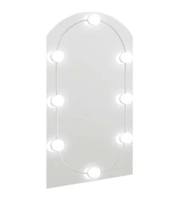Clearance Spiegel met LED-verlichting boog 70x40 cm glas Spiegels
