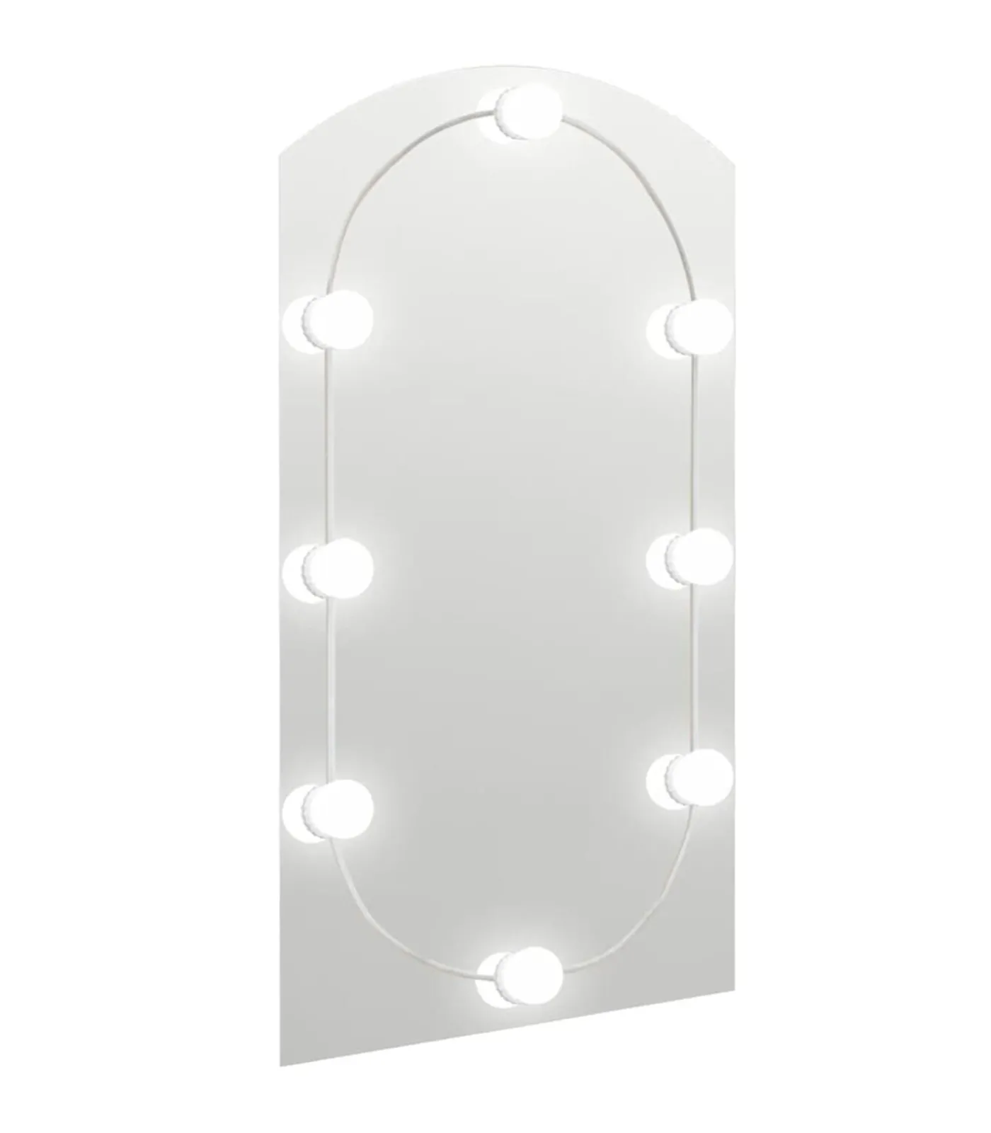 Clearance Spiegel met LED-verlichting boog 90x45 cm glas Spiegels