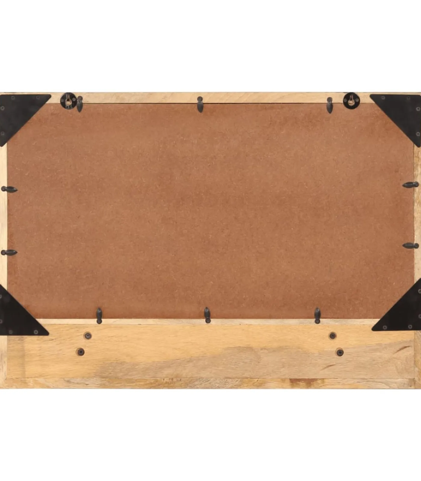 Best Spiegel met schap 80x8x55 cm glas en massief mangohout Spiegels