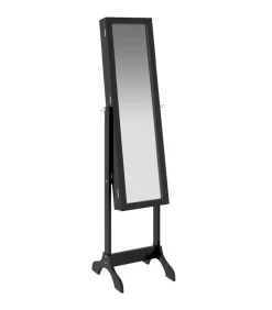 New Spiegel vrijstaand 34x37x146 cm zwart Spiegels
