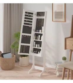 Best Spiegel vrijstaand 34x37x146 cm wit Spiegels