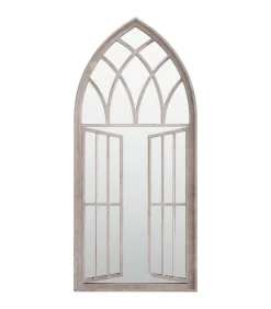 Discount Spiegel 100x45 cm ijzer zandkleurig Spiegels