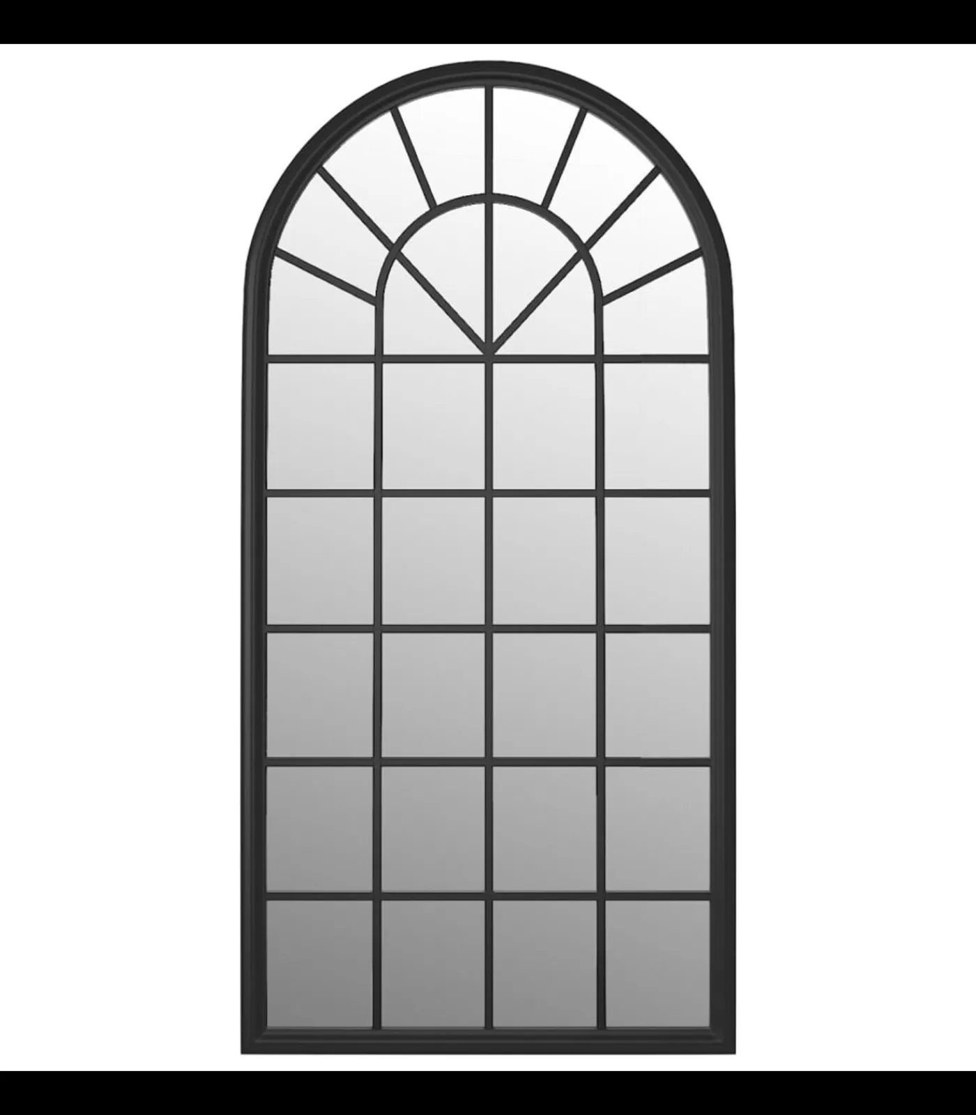 Discount Spiegel 90x45 cm ijzer zwart Spiegels