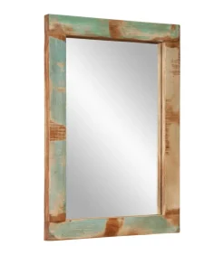 Online Spiegel 70x50 cm massief gerecycled hout en glas Spiegels
