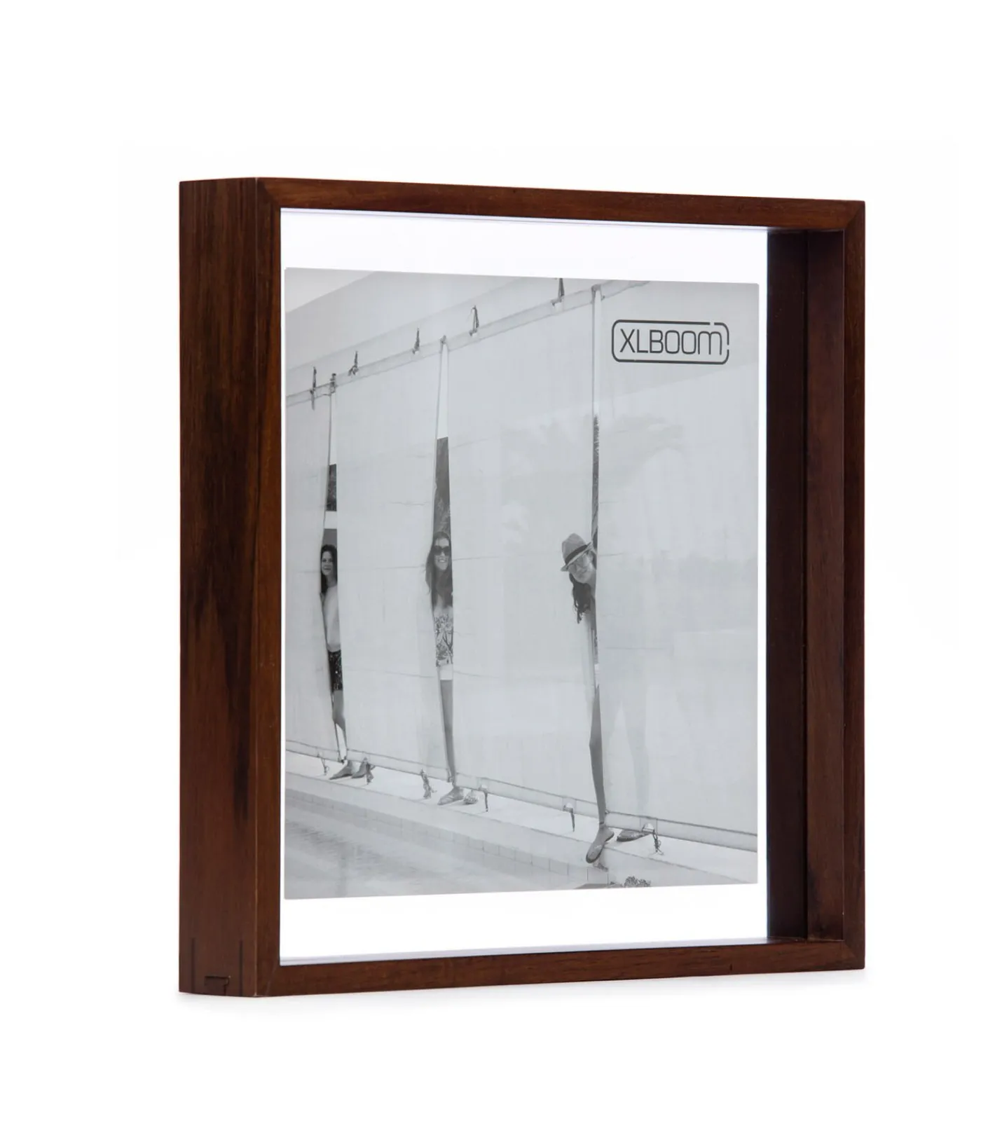 Sale SQUARE FLOATING Box 32 x 32 donker hout Fotolijsten