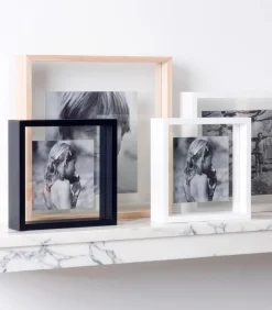 Sale SQUARE FLOATING Box 32 x 32 wit Fotolijsten