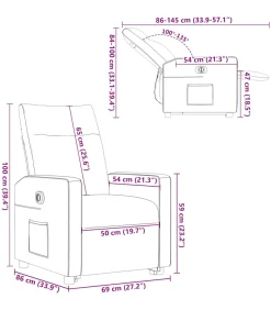 Online Sta-op-stoel elektrisch verstelbaar stof donkergrijs Zetels