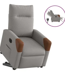 Best Sta-op-stoel elektrisch verstelbaar stof taupe Zetels