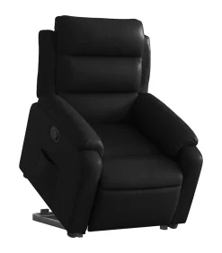 Sta-op-stoel kunstleer zwart Zetels