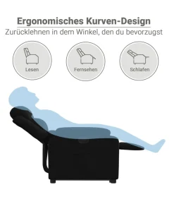 Sta-op-stoel kunstleer zwart Zetels