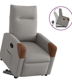 Outlet Sta-op-stoel verstelbaar stof taupe Zetels