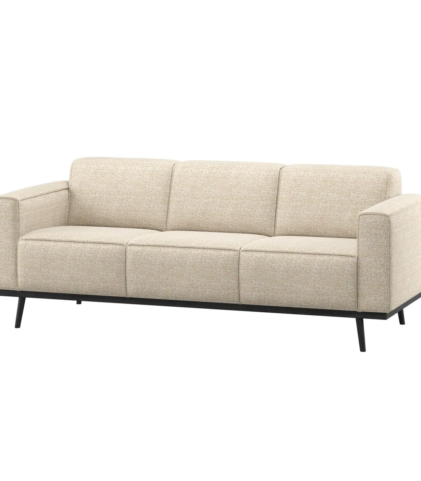 Sale Statement 3-Zits Bank 230 cm - Polyester - Beige Melange Zetels