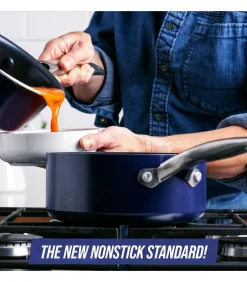 Outlet Steelpannenset - ø 15 en ø 18 cm - Keramische anti-aanbaklaag Potten & Pannen