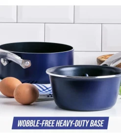 Outlet Steelpannenset - ø 15 en ø 18 cm - Keramische anti-aanbaklaag Potten & Pannen