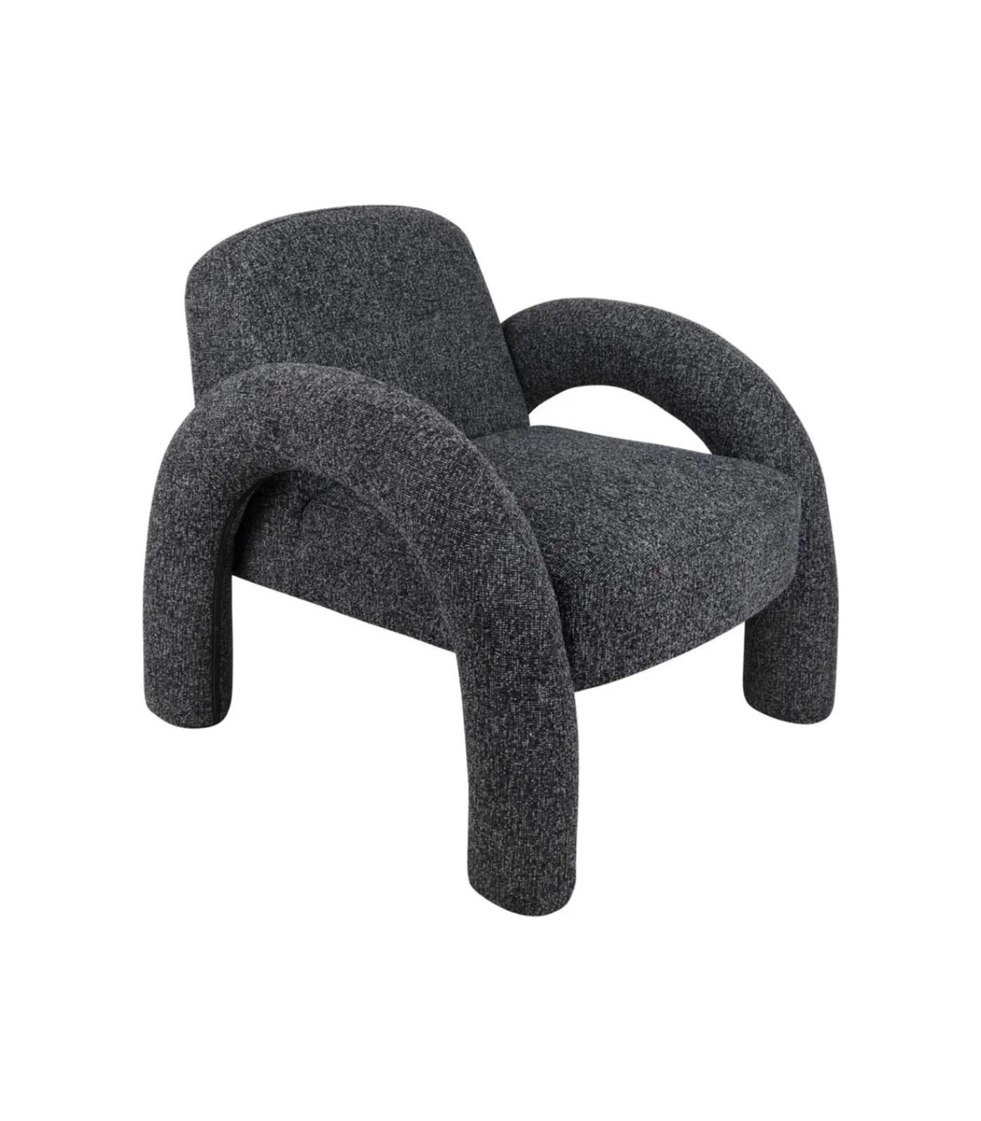 Stoel Brazo Melange - Zwart - 88x74x74cm Stoelen