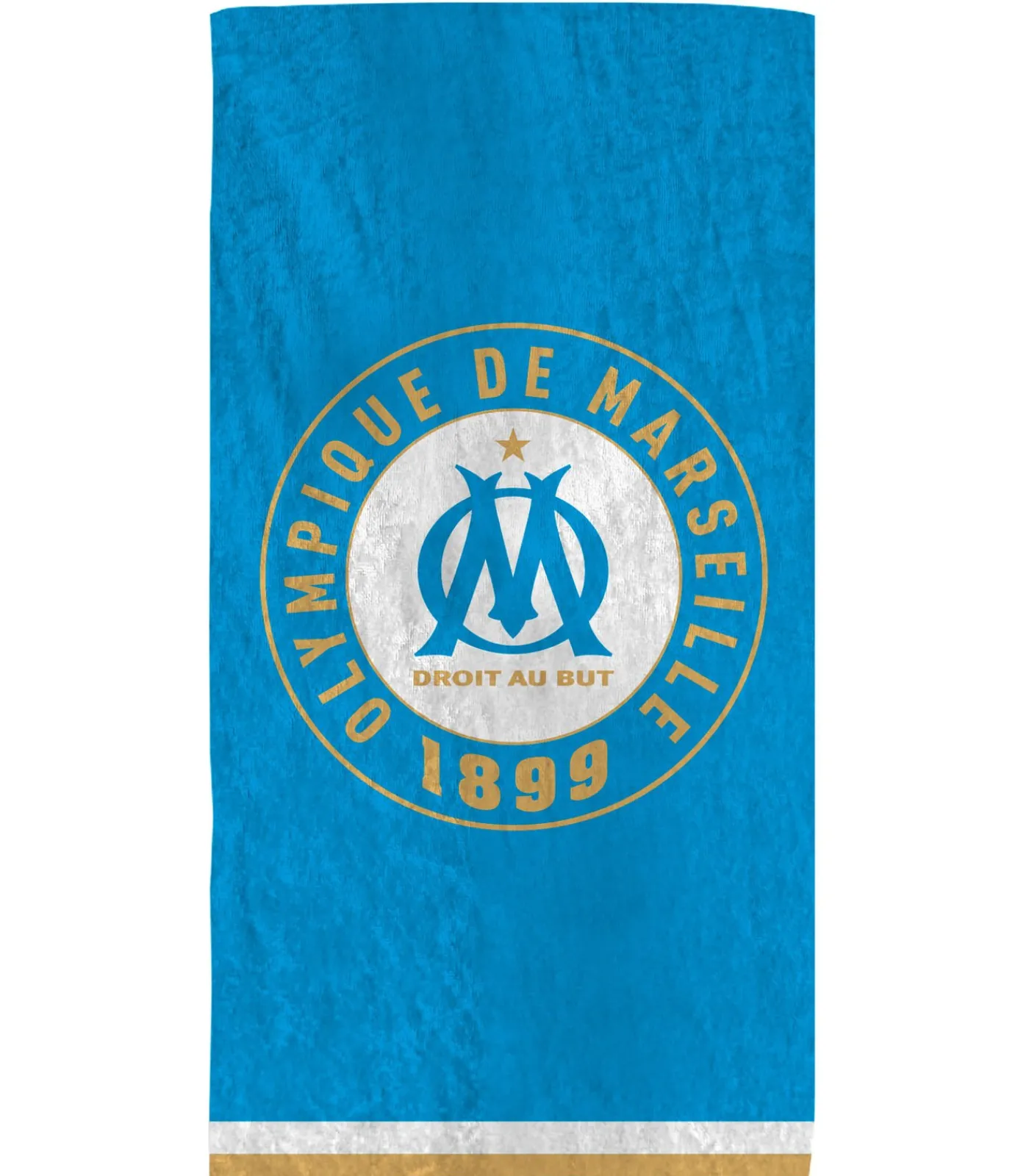 Strandlaken met fluwelen opdruk 100% katoen, OM ÉQUIPE Handdoeken