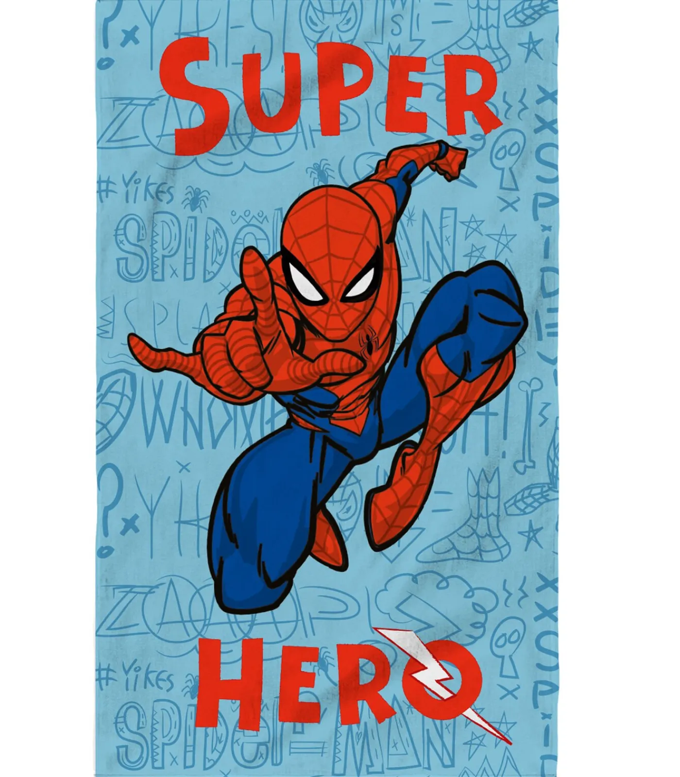 Clearance Strandlaken met print, 100% katoen, SPIDERMAN HOME SKETCHES Handdoeken