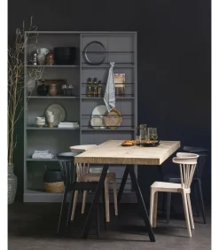 Online Tablo Tafelblad - Mango Visgraat - Wash - 5,5x200x90 Tafels