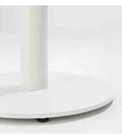 New Tafel hoog rond 60 cm witte poot en terrazzo bekleding Tafels