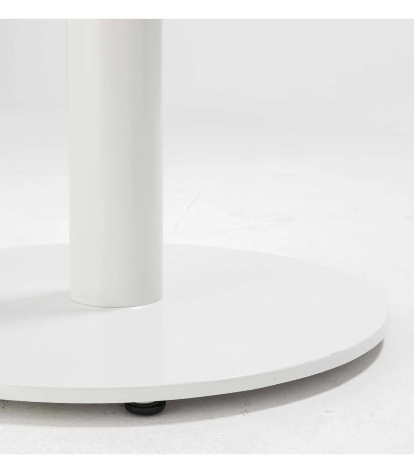 New Tafel hoog rond 60 cm witte poot en terrazzo bekleding Tafels
