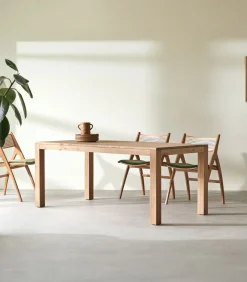 New Tafel in massief eikenhout met knoesten 6-8 pers. Eden Tafels