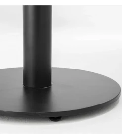 Best Tafel vierkante eettafel 60 cm zwarte poot en lichte houten bekleding Tafels