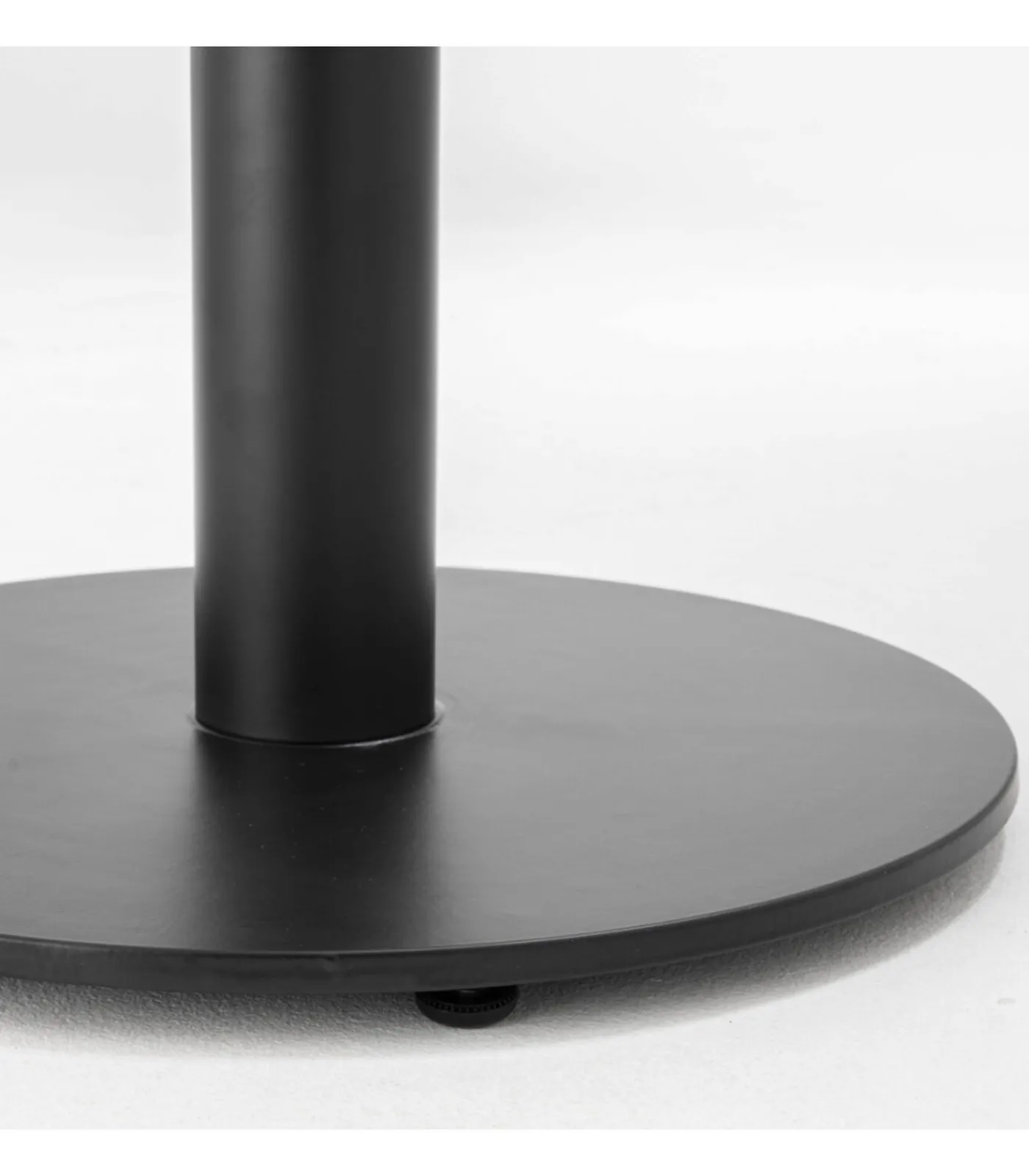 Best Tafel vierkante eettafel 60 cm zwarte poot en lichte houten bekleding Tafels