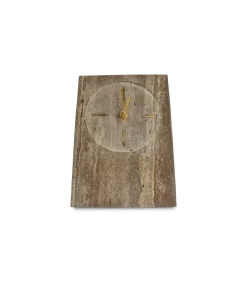 New Tafelklok 16xH23,5cm travertijn grijs Zone Klokken