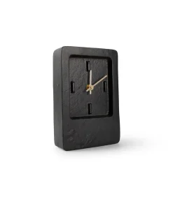 Hot Tafelklok 14xH22cm zwart edge Zone Klokken