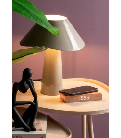 Sale Tafellamp Ameno - Donkergrijs - Ø28cm Tafellampen