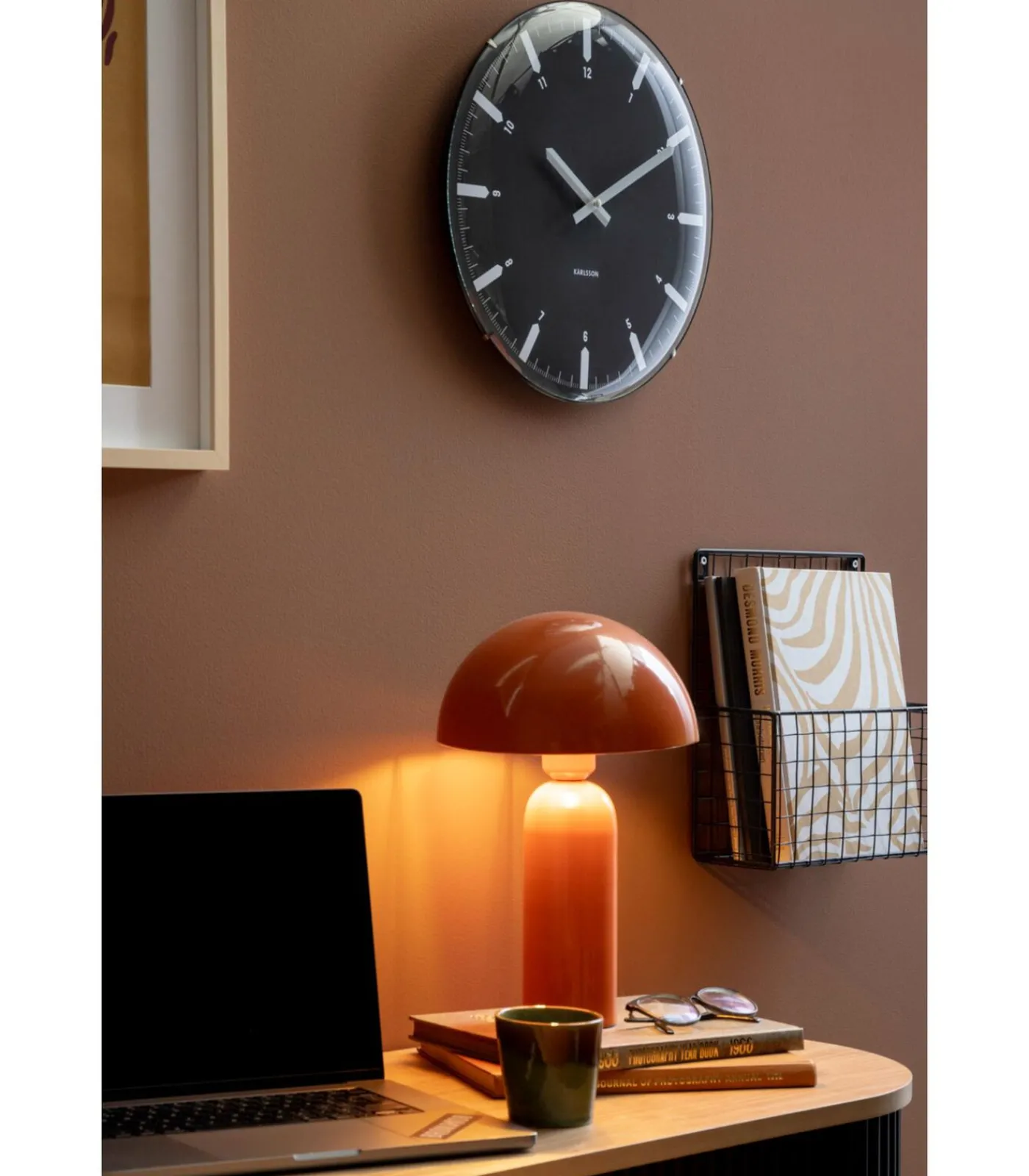 Best Tafellamp Atrayente - Oranje - 22x22x35cm Tafellampen