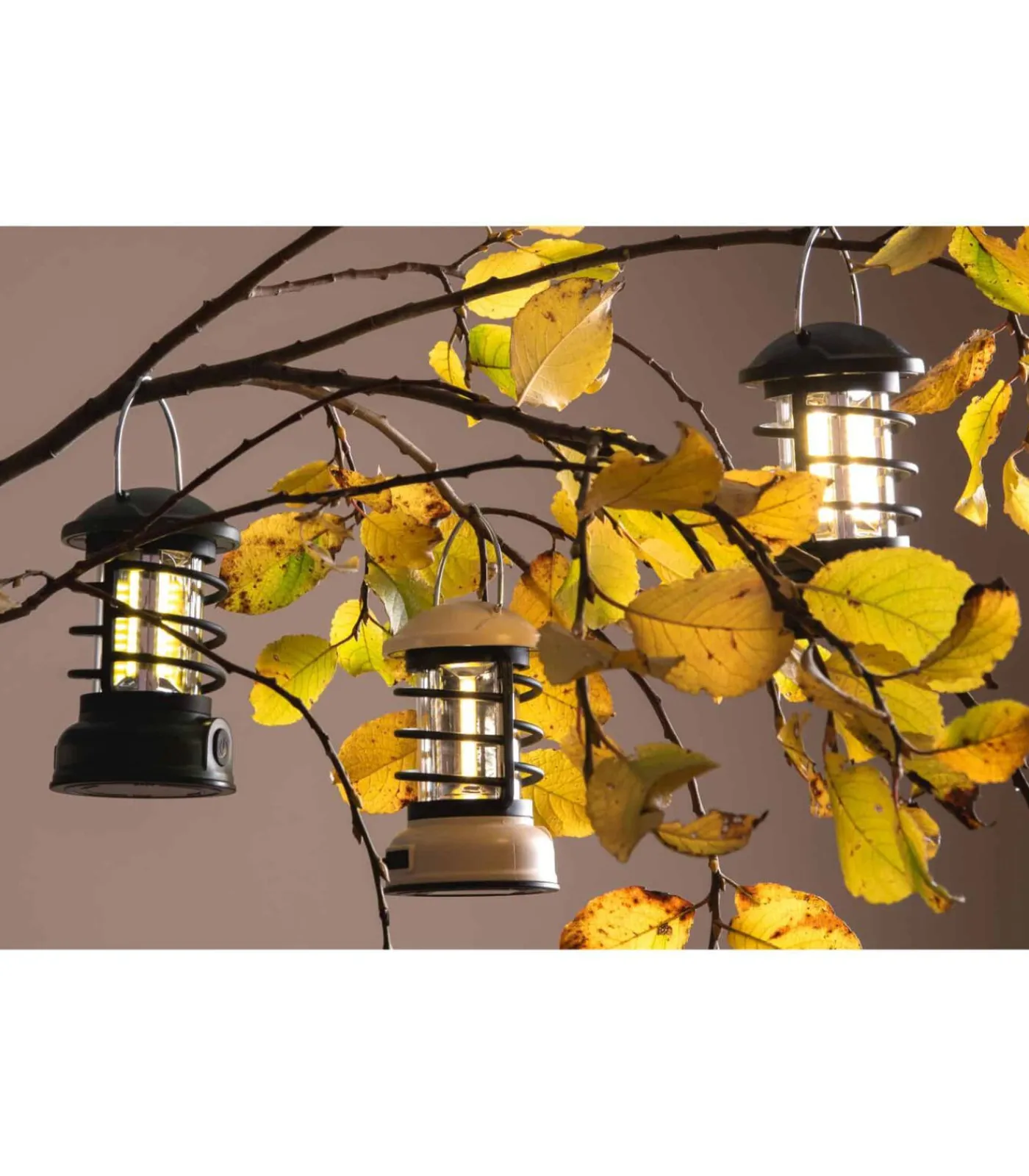 Online Tafellamp Camping Lantern Led - Zwart - 8.5x8.5x15cm Tafellampen