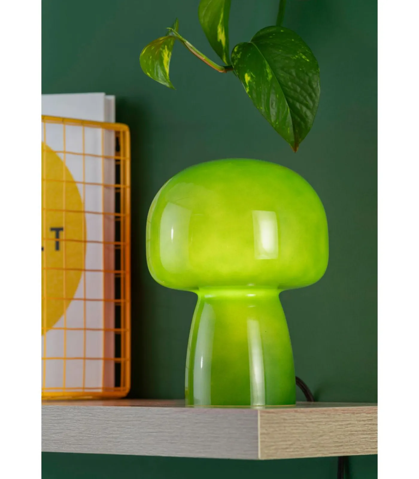 Online Tafellamp Fervor - Groen - 15x15x20cm Tafellampen