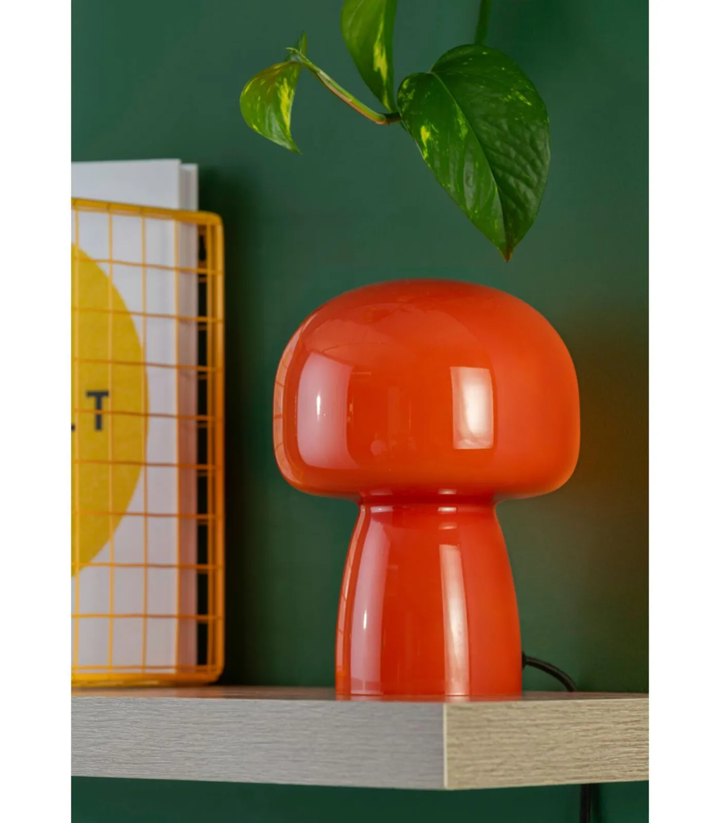 Best Tafellamp Fervor - Oranje - 15x15x20cm Tafellampen