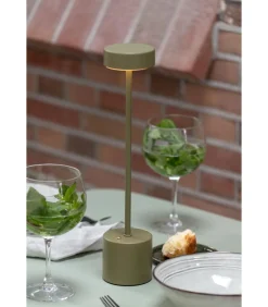 Sale Tafellamp Ganar Led - Groen - 8x8x37.5cm Tafellampen