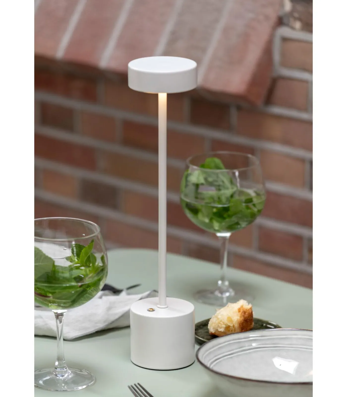 Tafellamp Ganar Led - Wit - 8x8x37.5cm Tafellampen