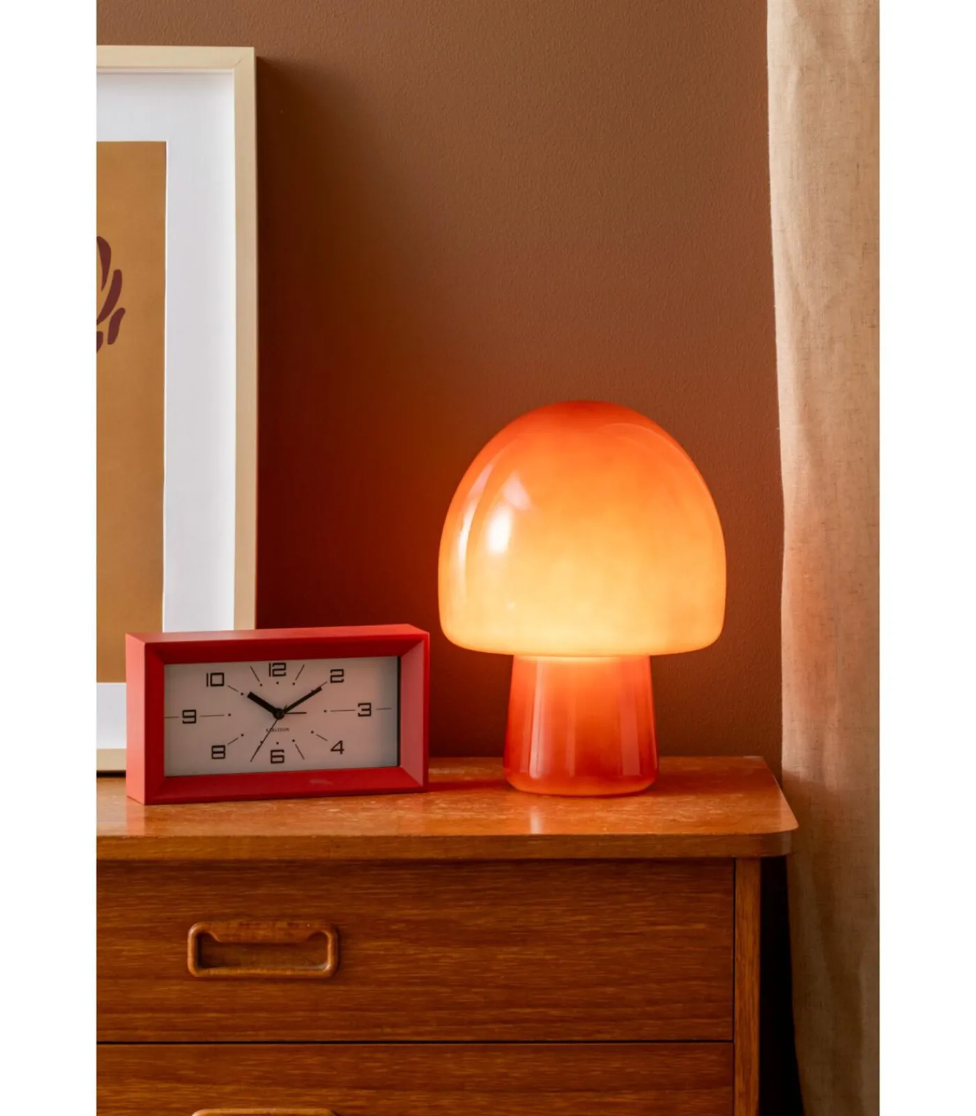 Online Tafellamp Gozar - Rood - 20x20x27cm Tafellampen