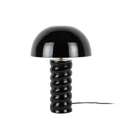 Outlet Tafellamp Gracio - Glanzend zwart - Ø30cm Tafellampen