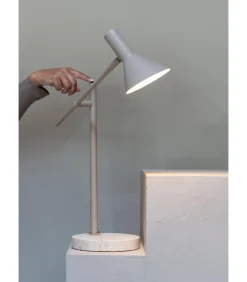 Best Tafellamp Izmir - Bruin - 44x18x59cm Tafellampen