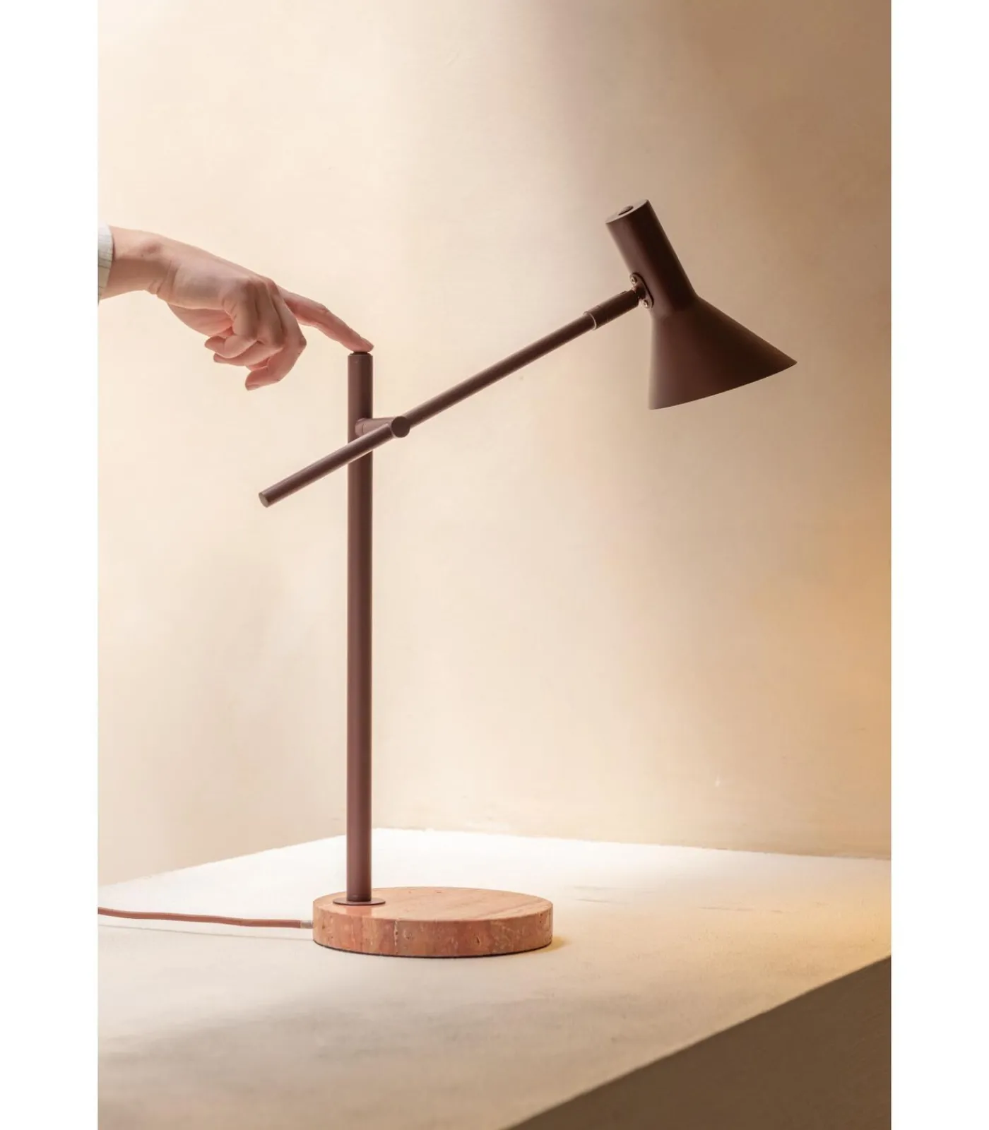 Tafellamp Izmir - Rood - 44x18x59cm Tafellampen