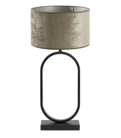 Best Tafellamp Jamiri/Chelsea - Zwart/Zilver - Ø30x67cm Tafellampen