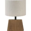 Discount Tafellamp Kardan/Livigno - Hout/Naturel - Ø20x29cm Tafellampen