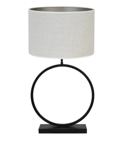 Best Tafellamp Liva/Saverna - Zwart/Eiwit - Ø40x78,5cm Tafellampen