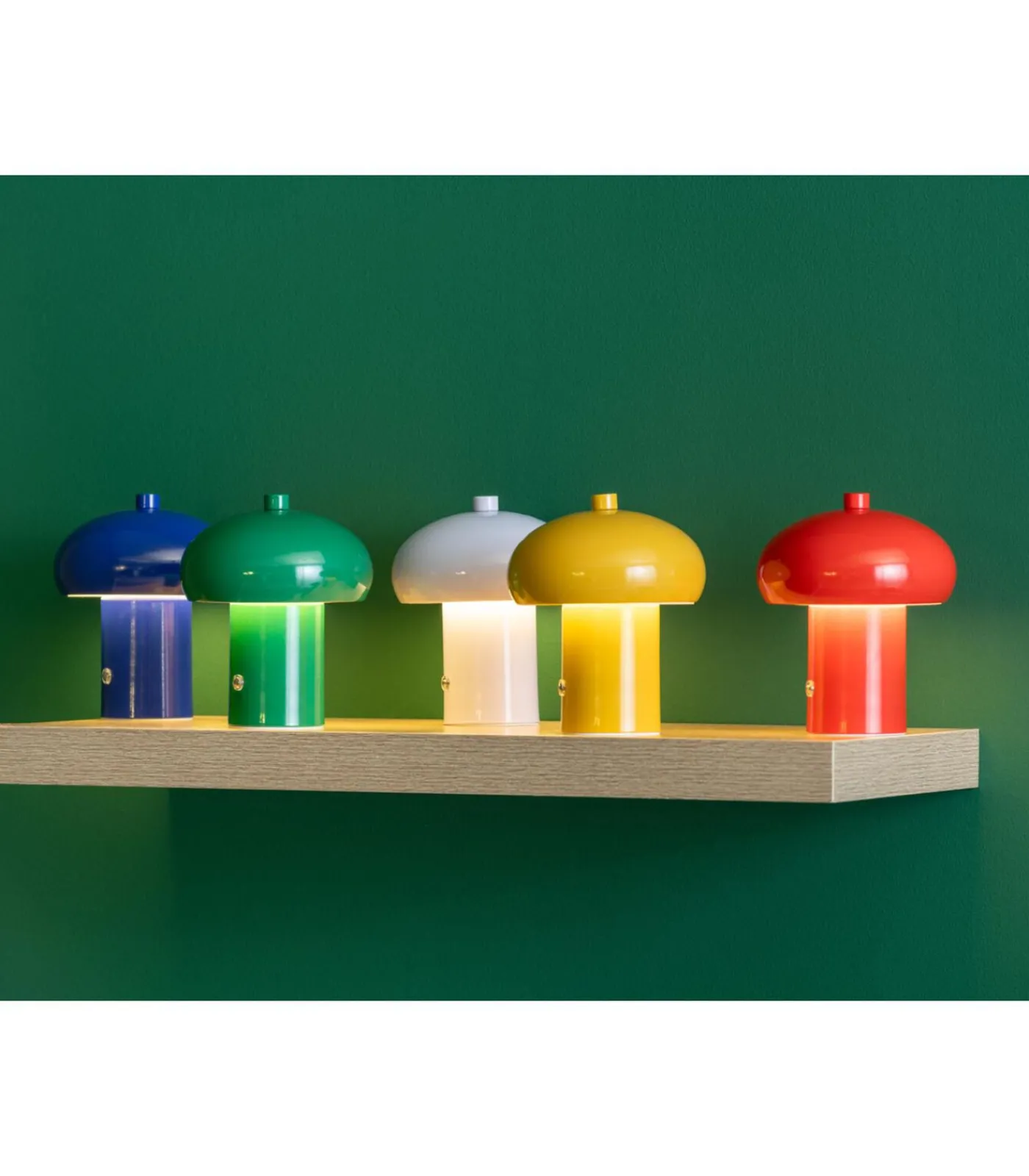 Sale Tafellamp Retro Seta Led - Oranje - 12.5x12.5x15cm Tafellampen