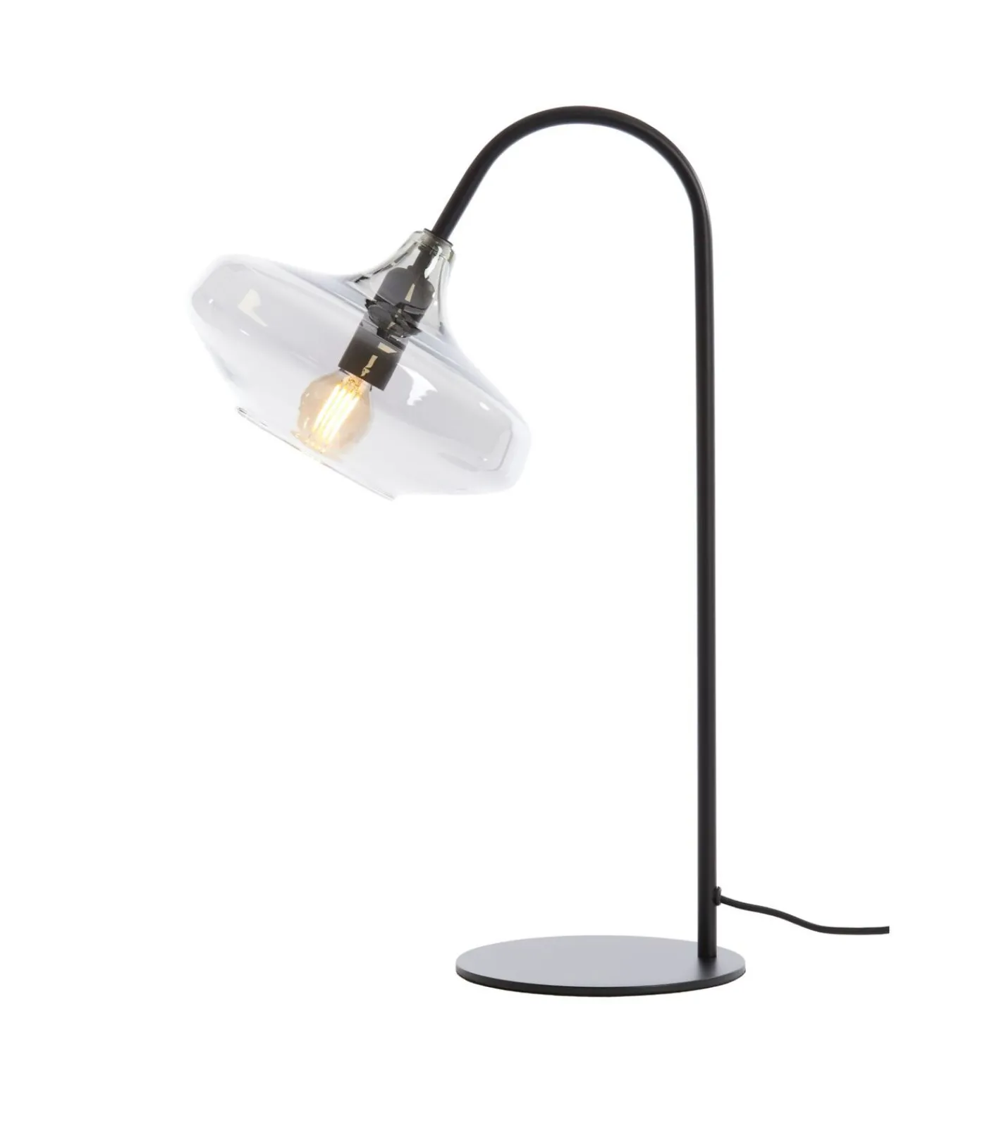 Discount Tafellamp Solna - Zwart - 31x22x50cm Tafellampen