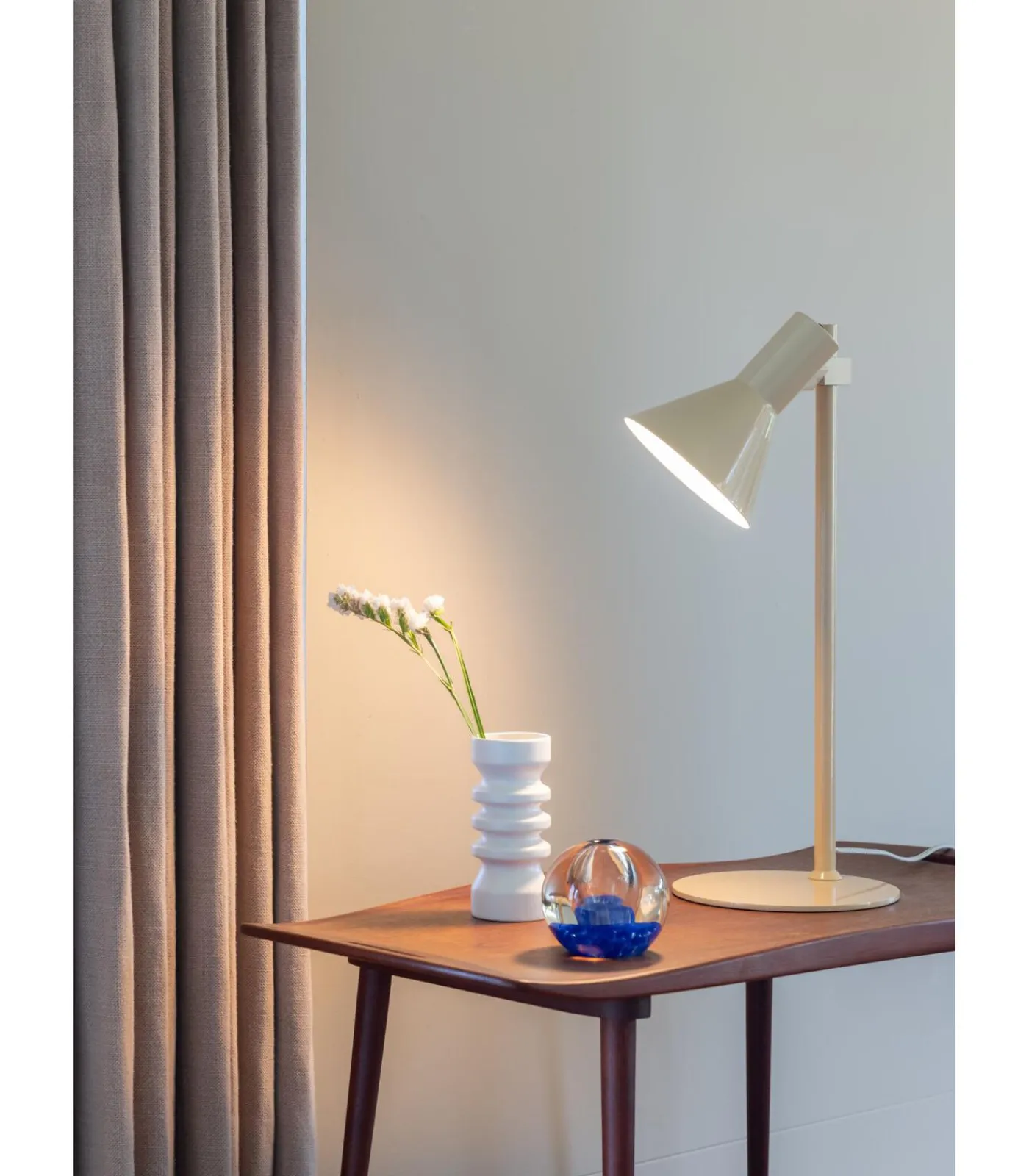 New Tafellamp Stavanger - Beige - 28x20x51cm Tafellampen