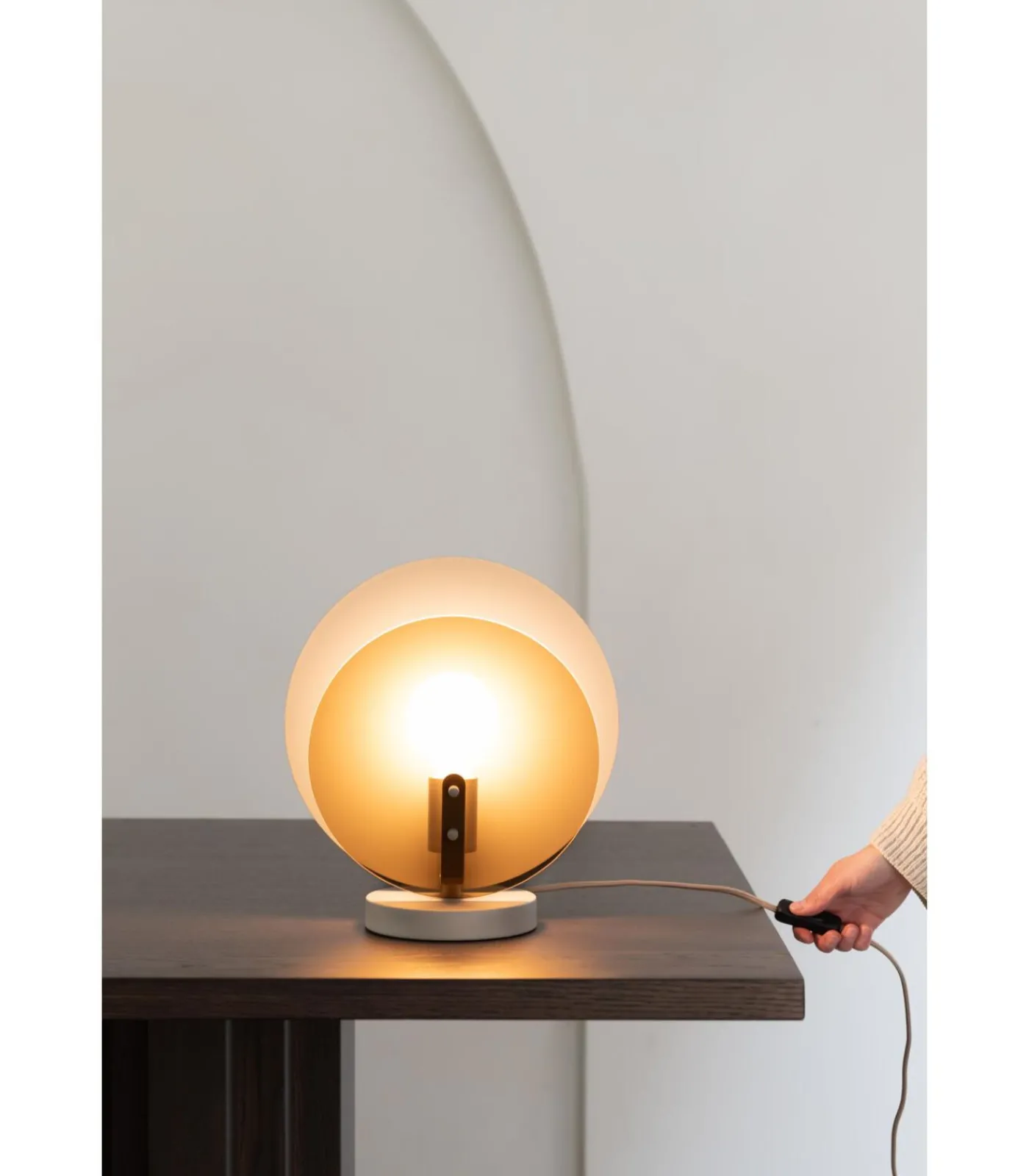 Best Tafellamp Toledo - Bruin - 22x30x32.5cm Tafellampen